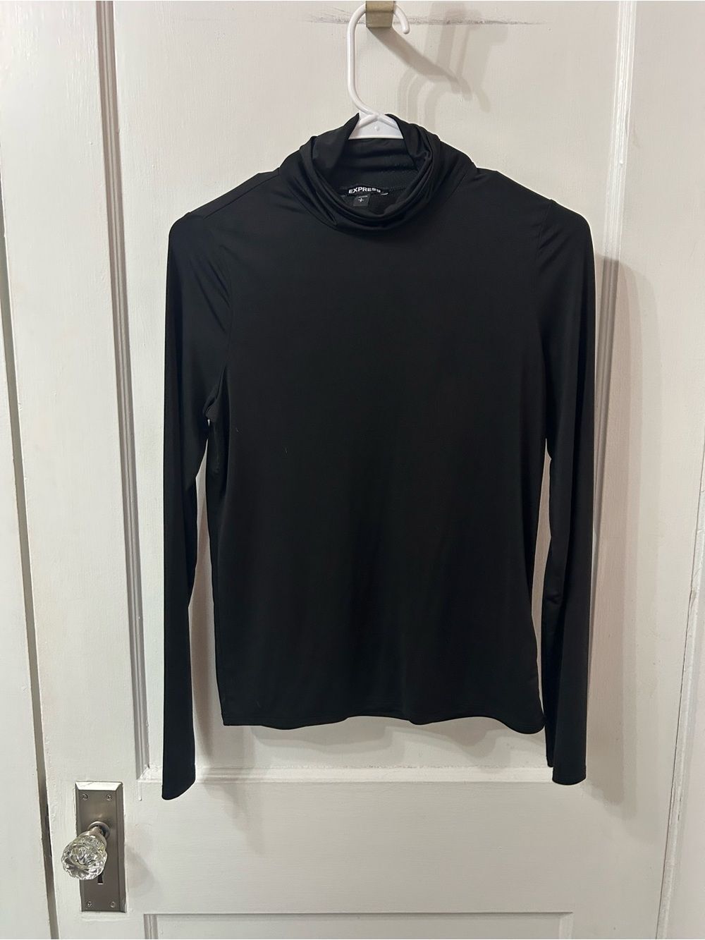 Express Black Long Sleeve Turtleneck Tee